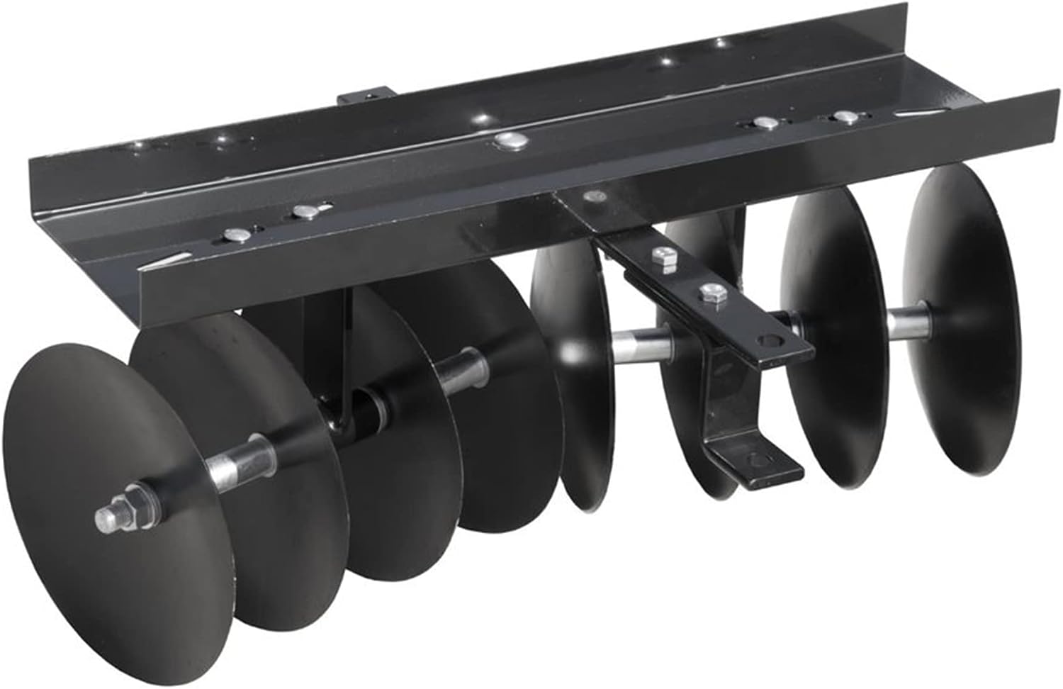 Field Tuff FTF-811DHSH sleeve hitch disc harrow with eight 11-inch steel discs on an adjustable steel frame